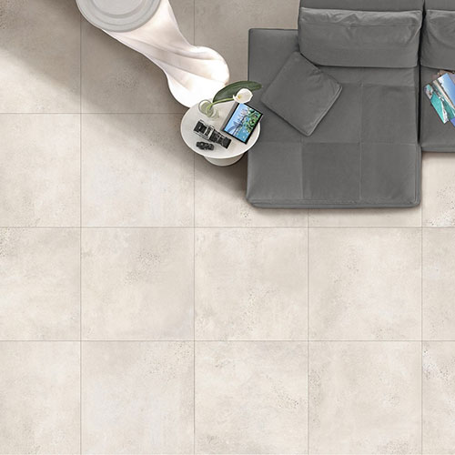 Kierrastone White Matt Floor Tile 600x600mm