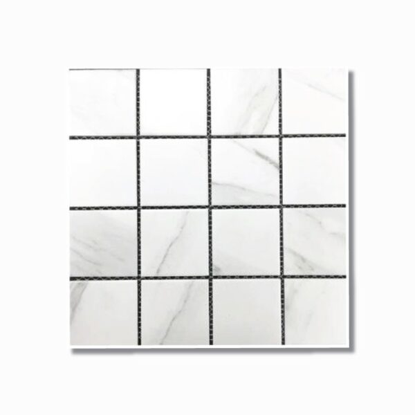 Carrara Square Matt Mosaic Tile 306x306mm