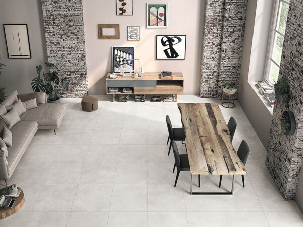 Rally White In/Out Rectified Floor Tile 600x600mm