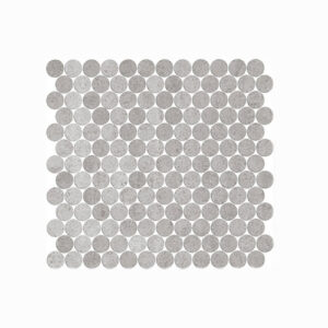 Artemis New Grey Penny Round Mosaic Tile 23mm