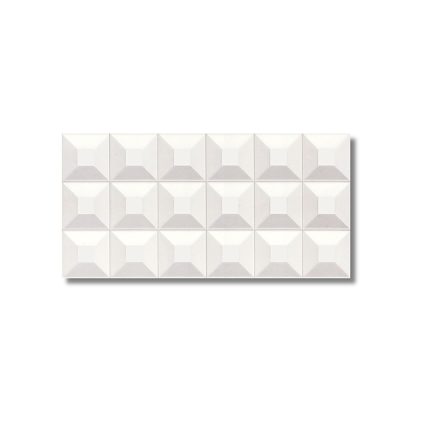 Winter Ice Cube White Rectified Wall Tile 300x600mm