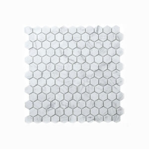 Carrara Hexagon 25mm Feature Tile