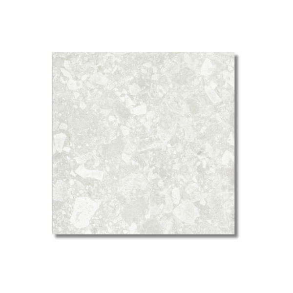 Terrazzo Bianco Matt Rectified Floor Tile 600x600mm
