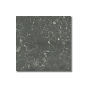 Terrazzo Nero Matt Rectified Floor Tile 600x600mm