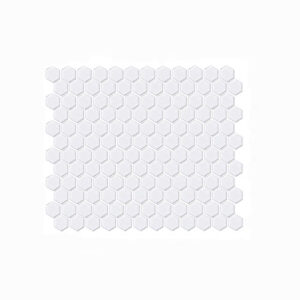 White Matt Hexagon Mosaic Tile 23x23mm