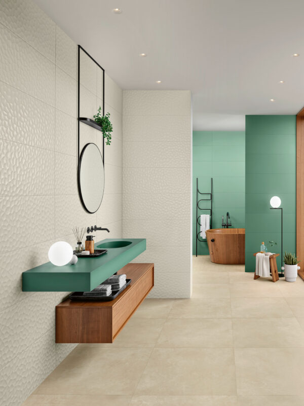 Genesis Green Rectified Wall Tile 350x1000mm