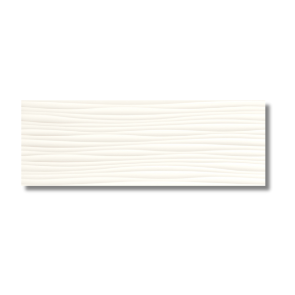 Genesis Wind White Rectified Wall Tile 350x1000mm