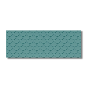Genesis Shell Marine Blue Rectified Wall Tile 350x1000mm
