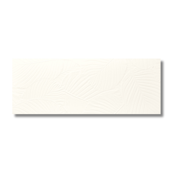 Genesis Palm White Matt Rectified Wall Tile 450x1200mm