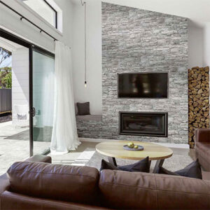 Vulcani Grigio Stone Wall Cladding Tile 160x400mm