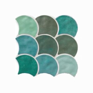 Scale Shell Garden Feature Tile 307x307mm