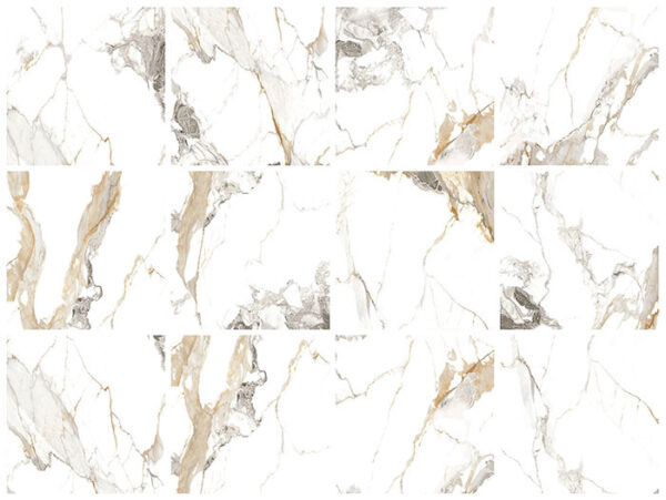 Calacatta Gold Polished Rectified Floor Tile 600x600mm