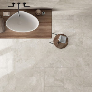 Norcia Travertine Silver French Pattern In/Out Floor Tile
