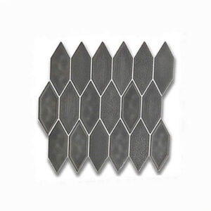 Picket Grey Gloss Mosaic Feature Tile 295x280mm