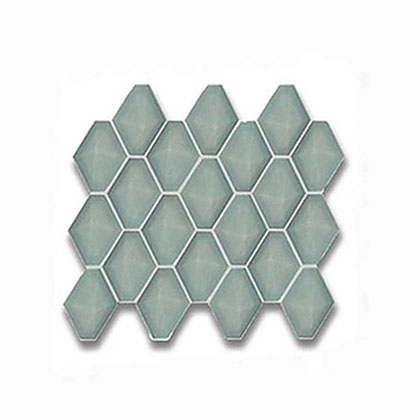 Diamond Mint Gloss Mosaic Feature Tile 319x264mm