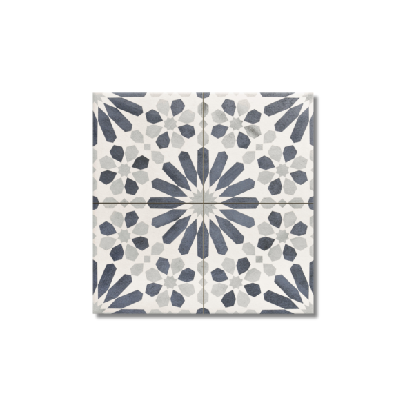 Marrakech Blue Matt Floor Tile 440x440mm