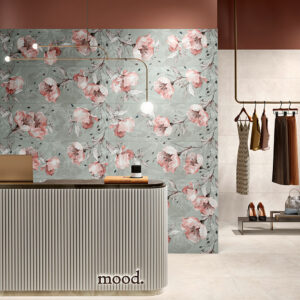 Sense Exotic Floral Decorative Rectified Wall Tile 350x1000mm