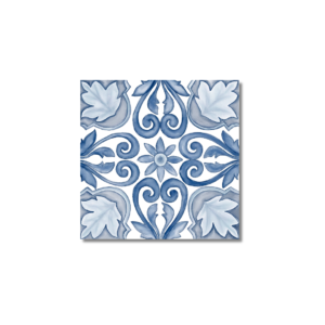 Da Vinci Cloisonne Matt Encaustic Patterned Floor Tile 200x200mm