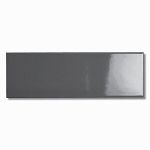 Cucina Black Gloss Subway Wall Tile 100x300mm