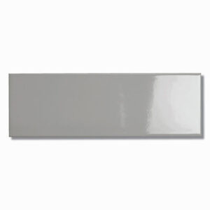 Cucina Grey Gloss Subway Wall Tile 100x300mm