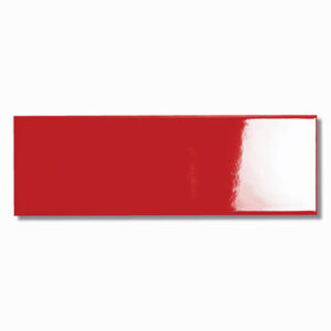 Cucina Red Gloss Subway Wall Tile 100x300mm