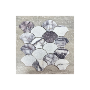 Shell New York Stone Honed Marble Mosaic Feature Tile 68x99mm