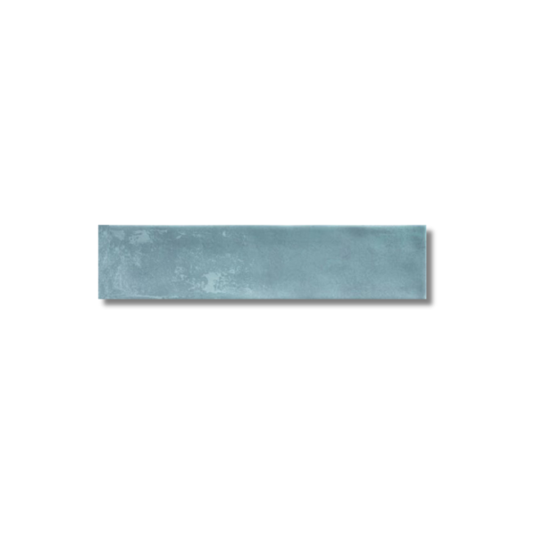 Caramela Sky Blue Gloss Subway Wall Tile 75x300mm