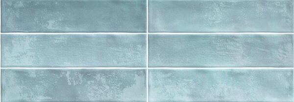 Caramela Sky Blue Gloss Subway Wall Tile 75x300mm