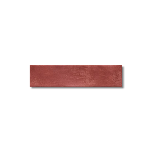 Caramela Red Gloss Subway Wall Tile 75x300mm