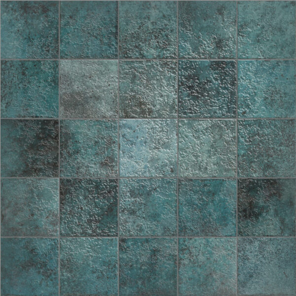 Tahiti Turquoise Glossy Wall Tile 147x147mm