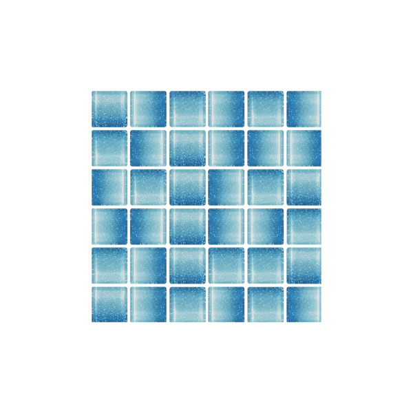 Reflections Fusion Lake Blue Mosaic Feature Tile 20x20mm