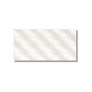 Winter Square Wave White Rectified Wall Tile 300x600mm