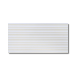 Fluted White Matt Rectified Floor Tile 300x600mm